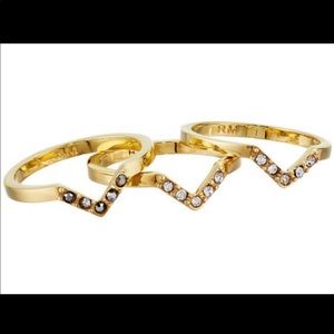 Rebecca minkoff rings stackable x 2